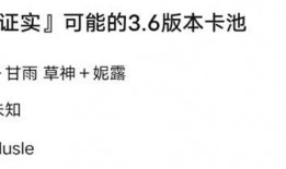 原神3.6最新卡池爆料,神秘新角色登场，元素共鸣再升级！